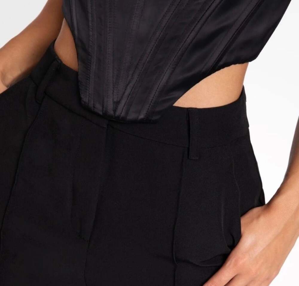 Heiress Beverly Hills Black Plunge Corset Top XXS - Picture 3 of 14